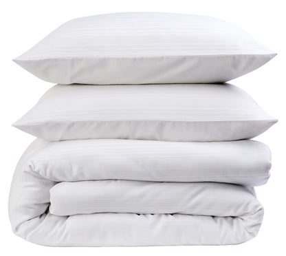 OLIVIA ROCCO Stripe Jacquard Reversible Cotton Blend Duvet Cover Set With Pillowcases – product image 5 of 10