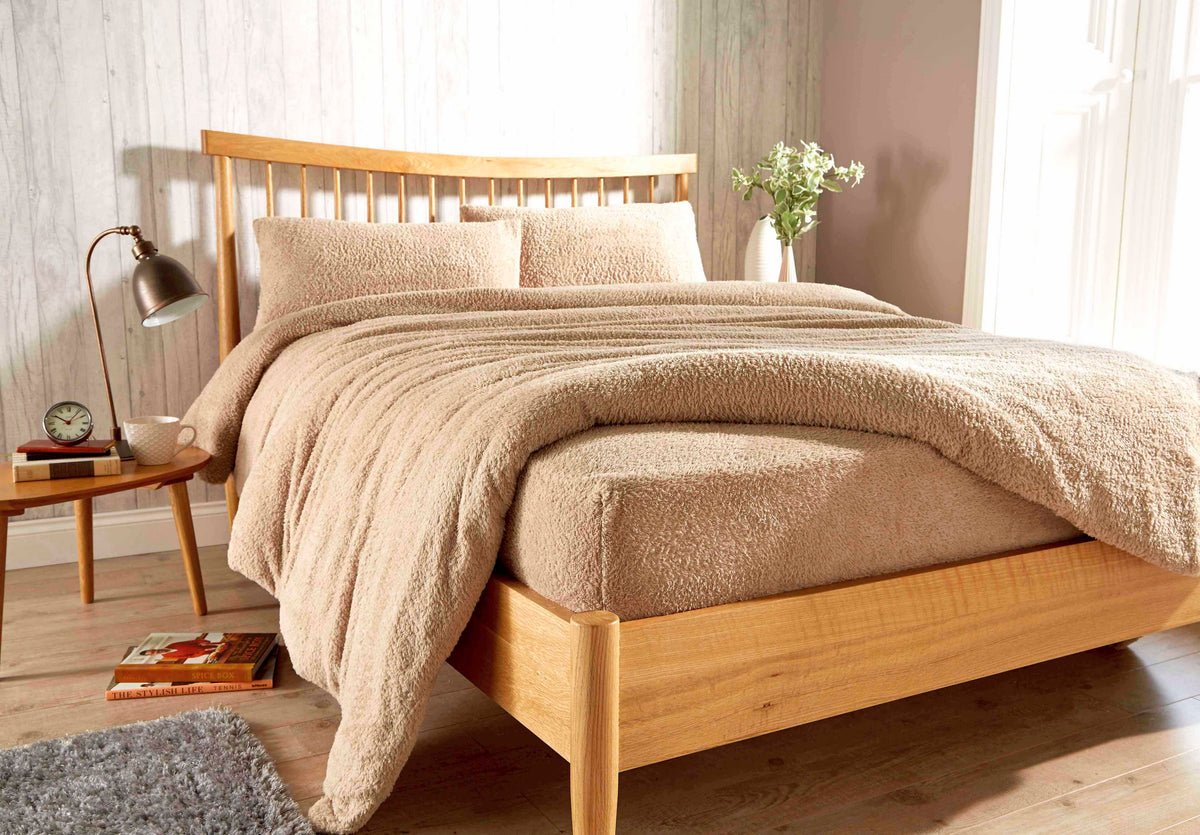 OLIVIA ROCCO Teddy Fleece Extra Deep Fitted Sheet Plush Soft Winter Bedding Snug Elastic – product image 2 of 10