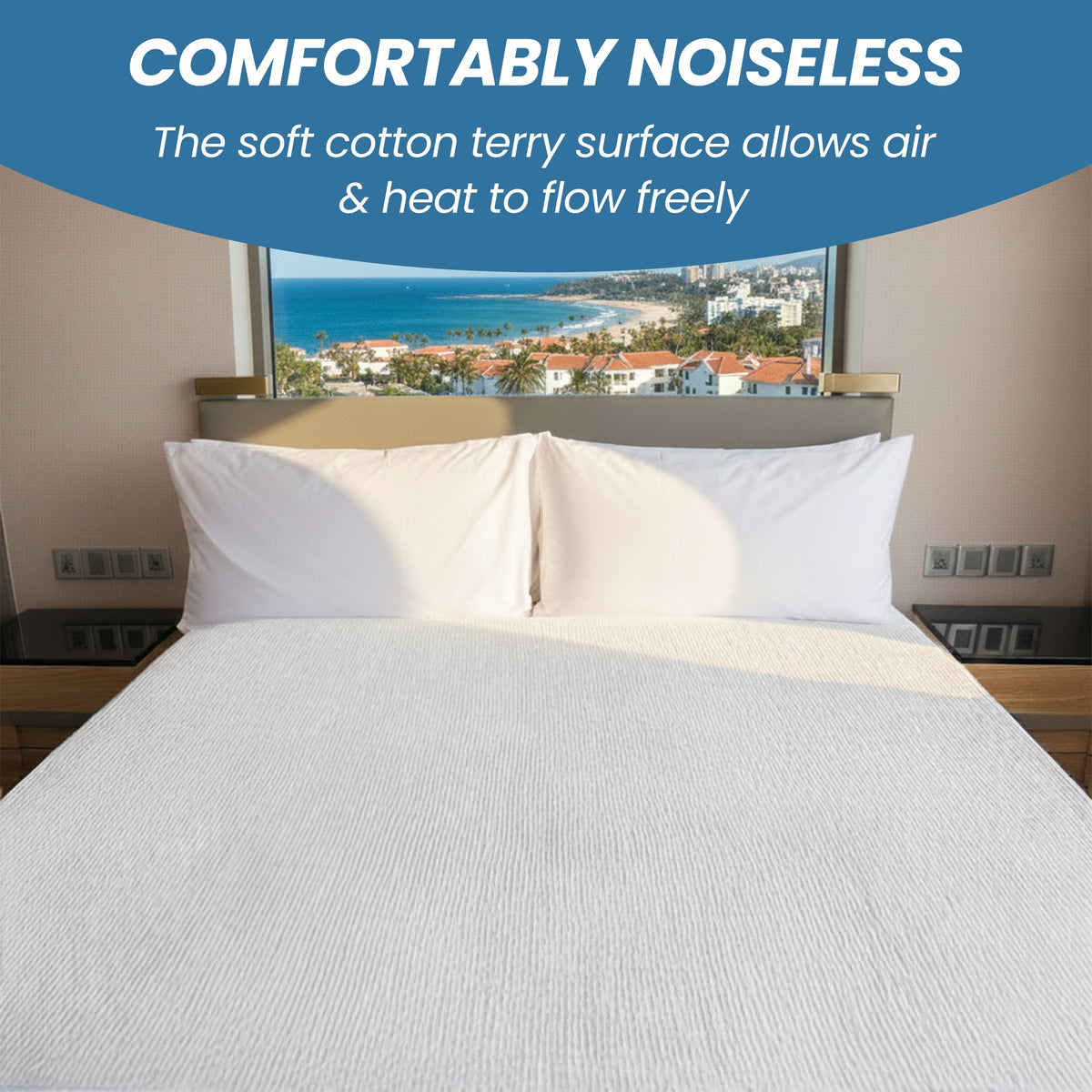 OLIVIA ROCCO Waterproof Terry Towel Mattress Protector With Deep Skirt Highly Absorbent – product image 5 of 10