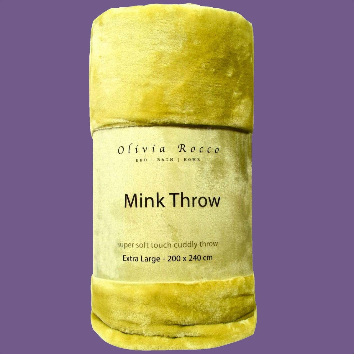 OLIVIA ROCCO Mink Faux Fur Velvet Touch Extra Large Throw Blanket Soft Warm Calming – product image 6 of 10