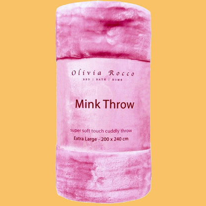 OLIVIA ROCCO Mink Faux Fur Velvet Touch Extra Large Throw Blanket Soft Warm Calming – product image 5 of 10