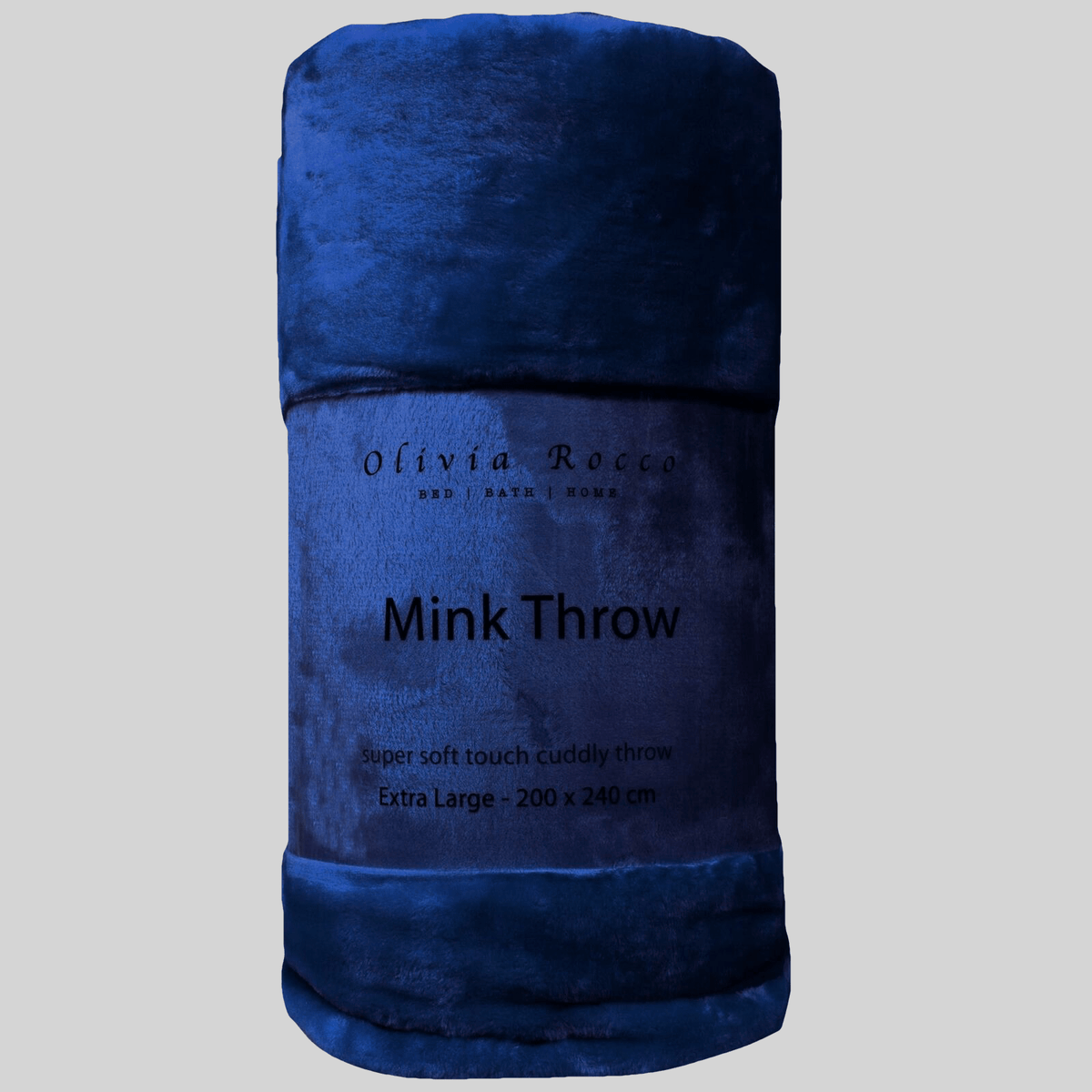OLIVIA ROCCO Mink Faux Fur Velvet Touch Extra Large Throw Blanket Soft Warm Calming – product image 9 of 10