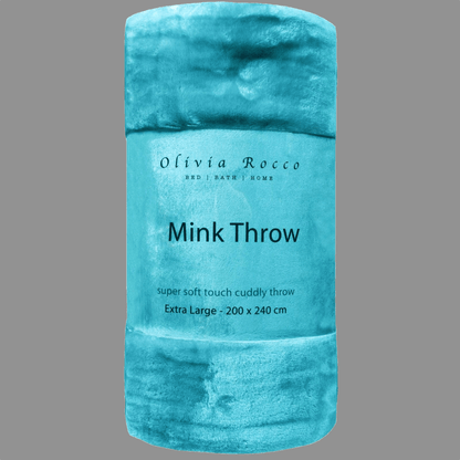 OLIVIA ROCCO Mink Faux Fur Velvet Touch Extra Large Throw Blanket Soft Warm Calming – product image 7 of 10