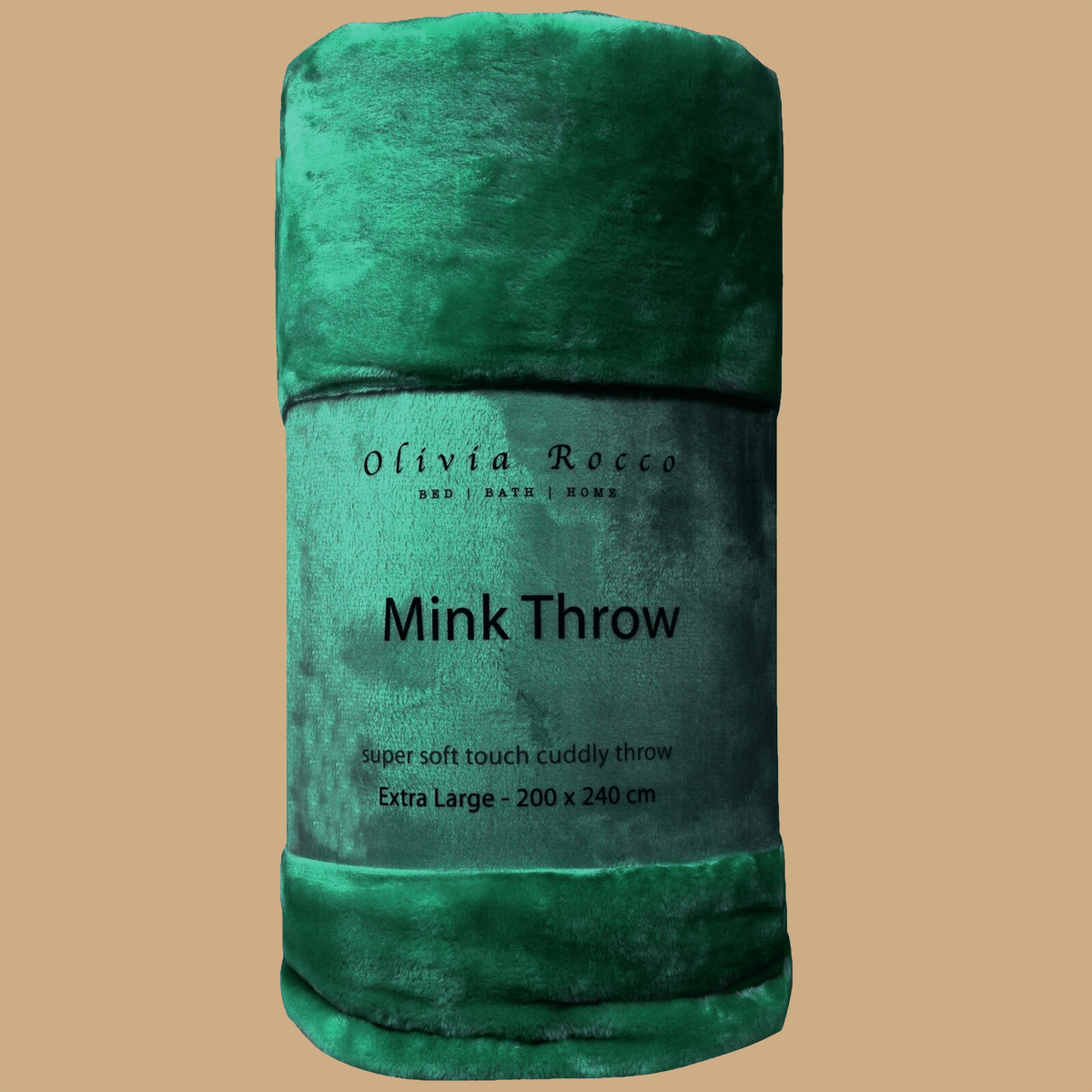 OLIVIA ROCCO Mink Faux Fur Velvet Touch Extra Large Throw Blanket Soft Warm Calming – product image 10 of 10