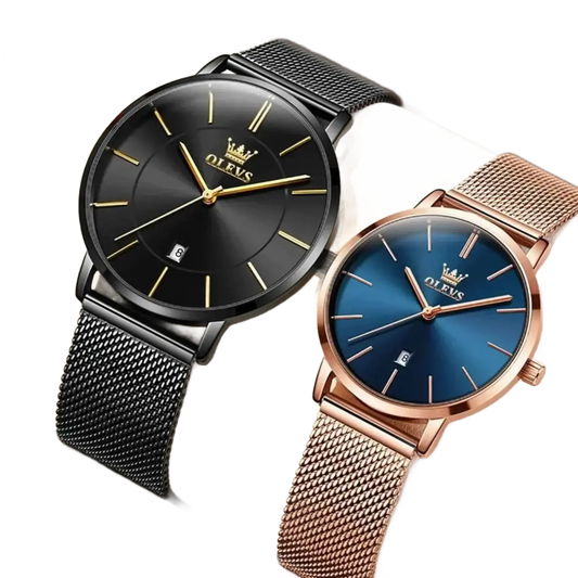 Simplicity Mesh Belt Couple Watches – product image 1 of 10