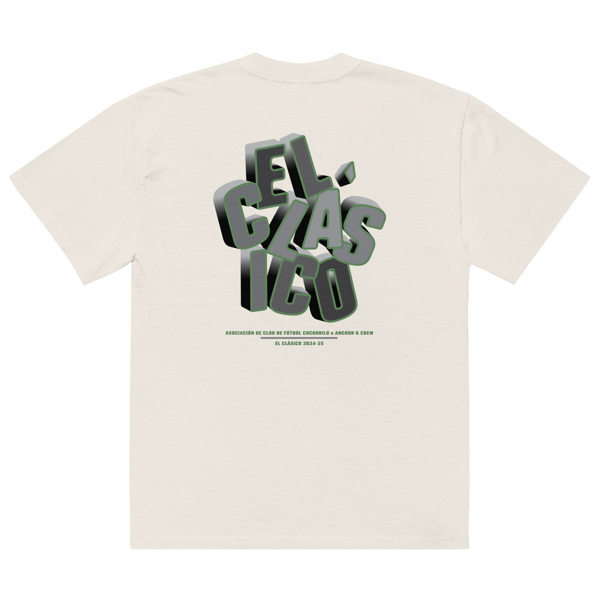 C.F. Cocodrilo El Clasico Football Oversized Cotton T-Shirt – product image 5 of 10