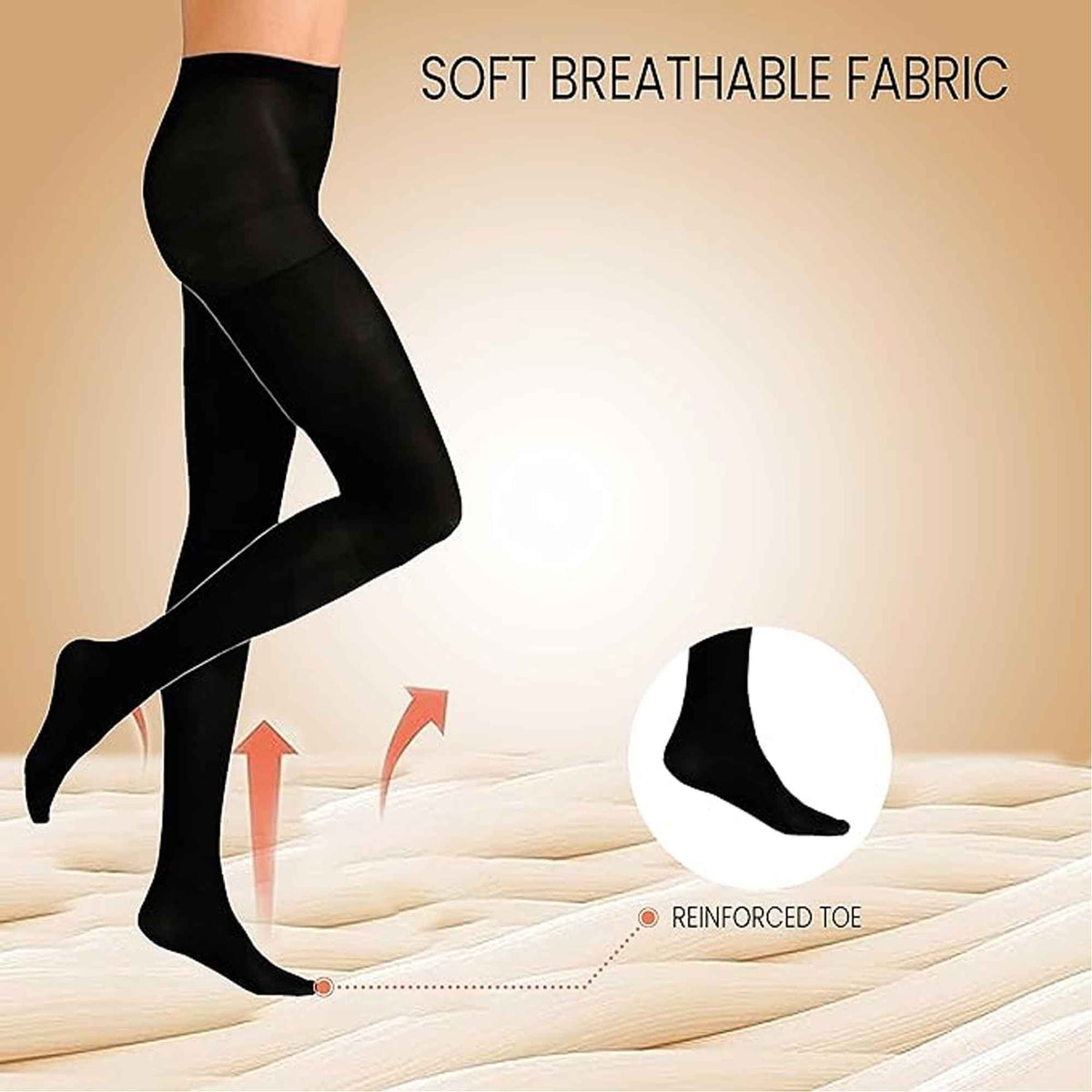 Heatwave Thermalwear Womens Thermal Tights Pack Of 3 Black 140 Denier Winter Warmth – product image 4 of 6
