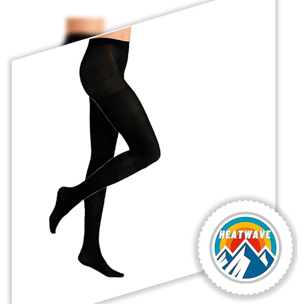 Heatwave Thermalwear Womens Thermal Tights Pack Of 3 Black 140 Denier Winter Warmth – product image 3 of 6