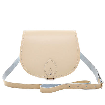 Handmade Leather Saddle Bag - Pastel Cream – product image 1 of 2