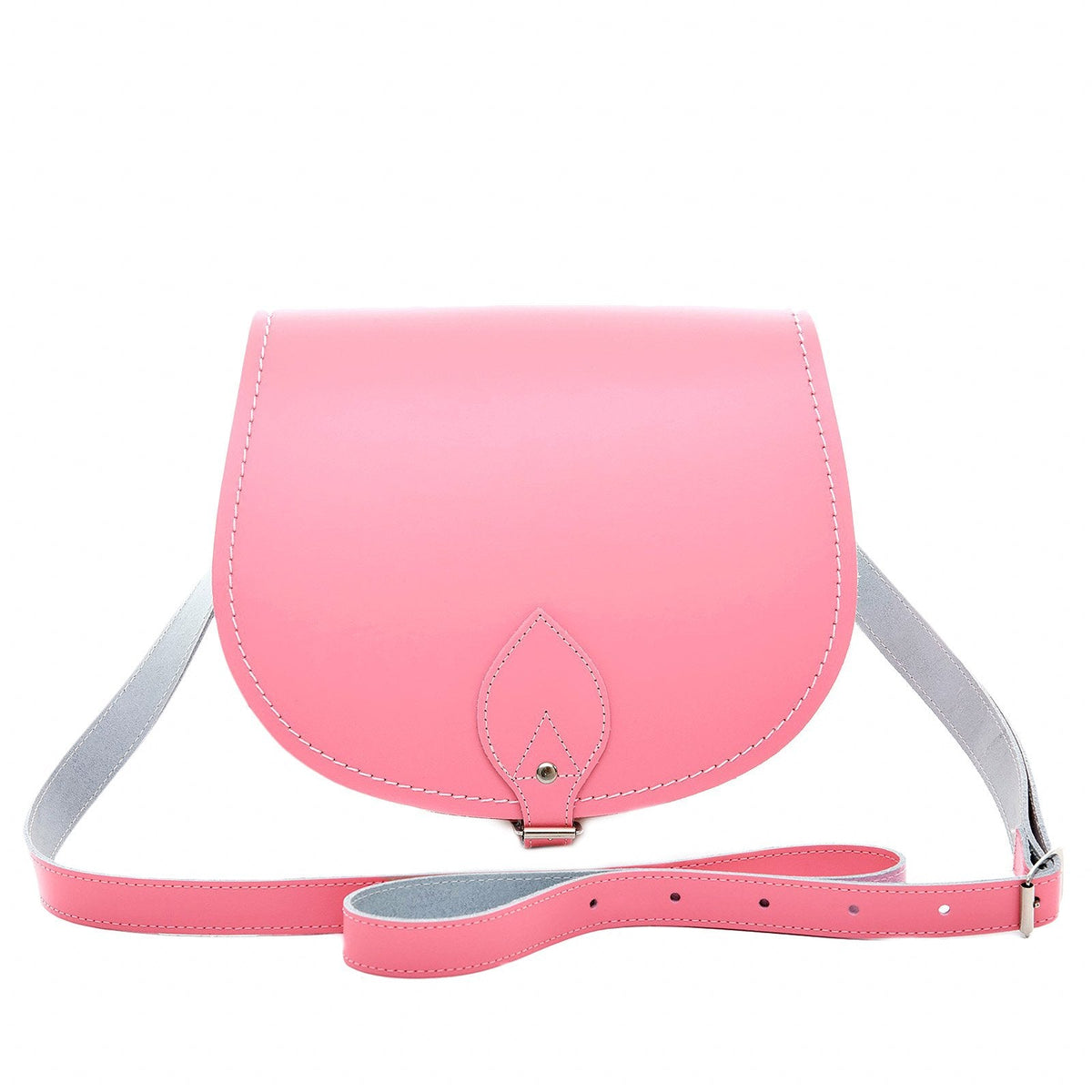 Handmade Leather Saddle Bag - Pastel Pink – product image 1 of 2