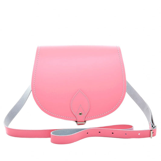 Handmade Leather Saddle Bag - Pastel Pink – product image 1 of 2