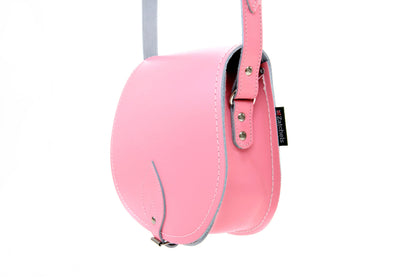 Handmade Leather Saddle Bag - Pastel Pink – product image 2 of 2