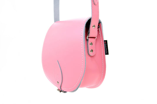 Handmade Leather Saddle Bag - Pastel Pink – product image 2 of 2