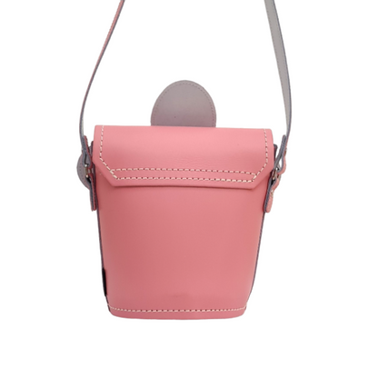 Handmade Leather Daisy Barrel Bag - Pastel Pink – product image 5 of 5