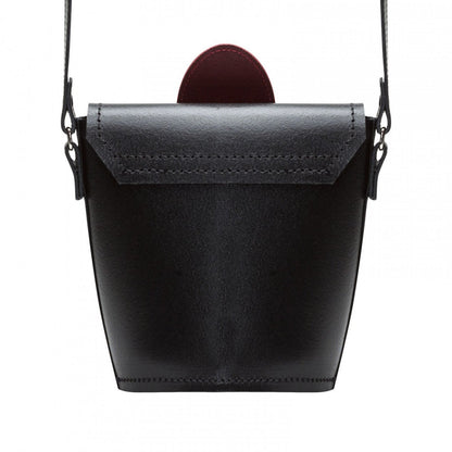 Handmade Leather Daisy Barrel Bag - Poppy - Red – product image 6 of 6