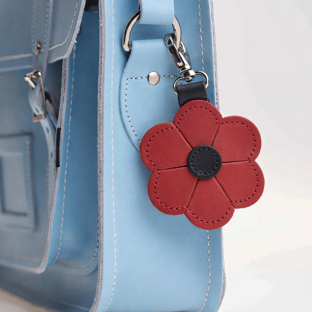 Flower bag charm - Red Poppy – product image 1 of 2