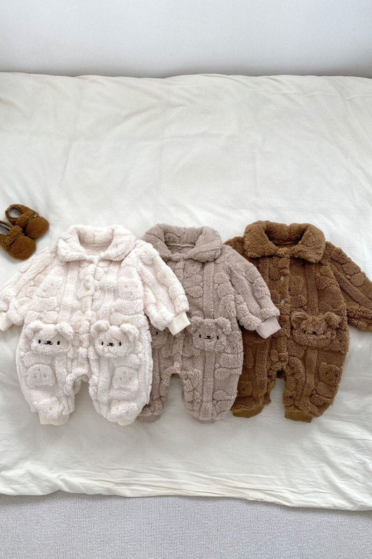 The Fur Bear Lining Fluffy Coat Romper – product image 1 of 9