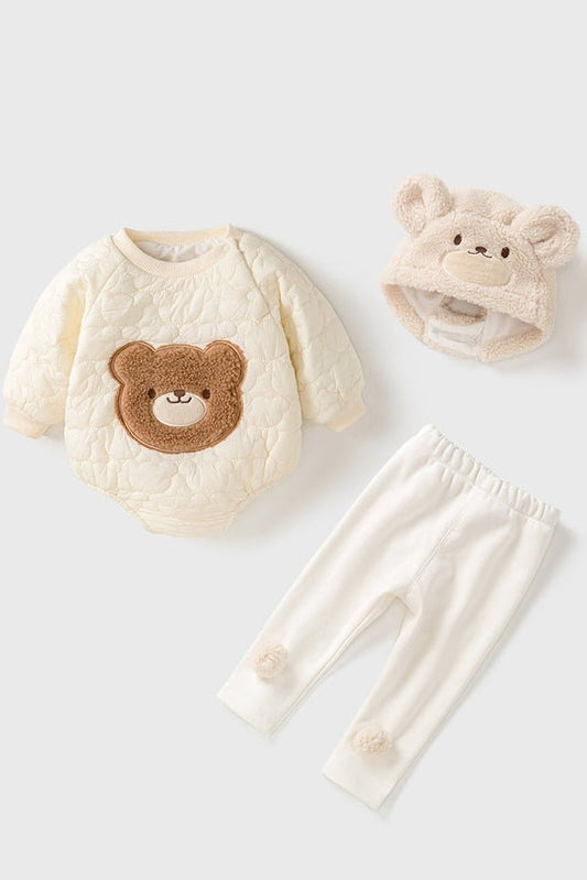 Bear 3 Piece Set (Bodysuit, Leggings, Hat) – product image 1 of 5
