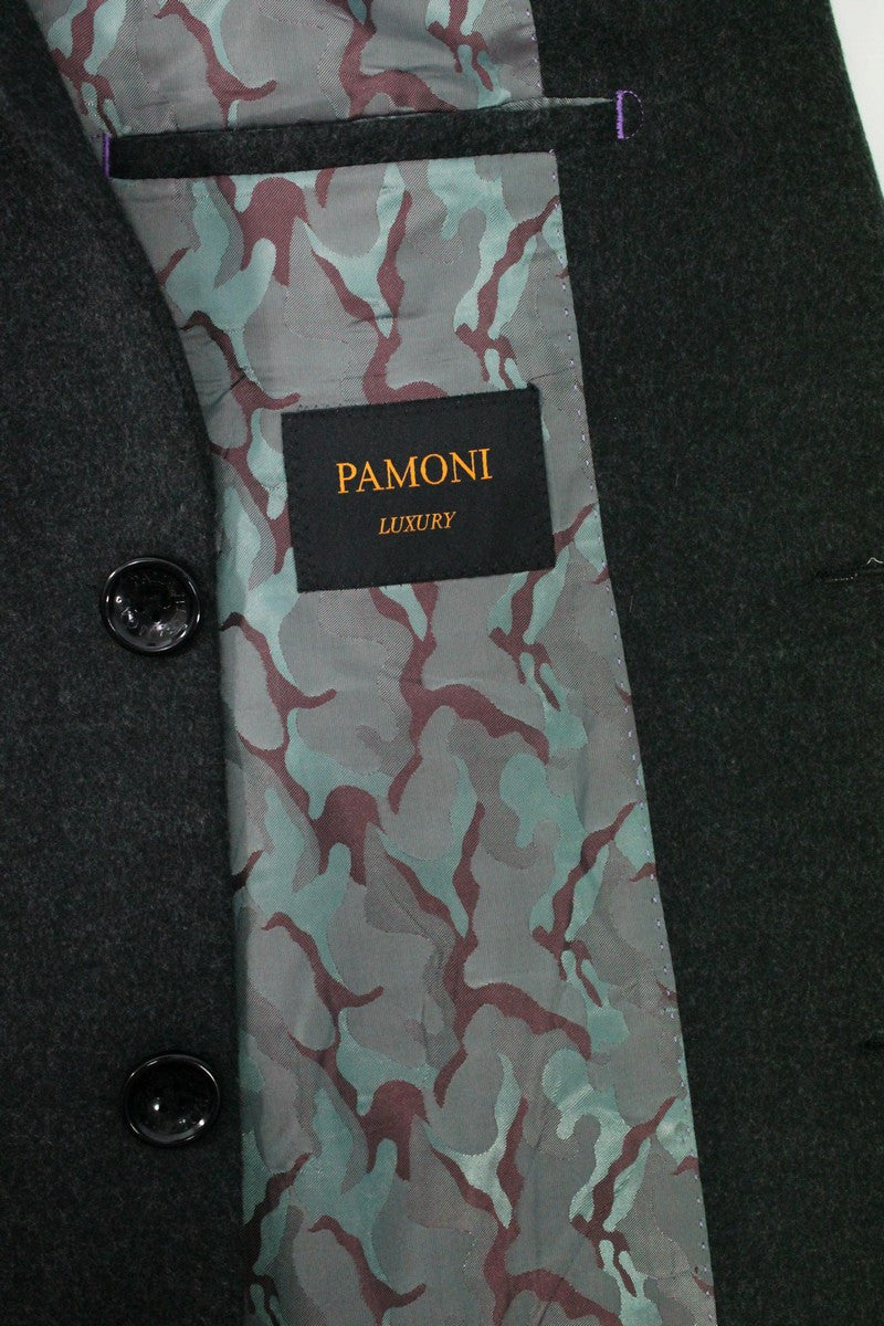 Charcoal Wool Blend Overcoat – product image 2 of 2