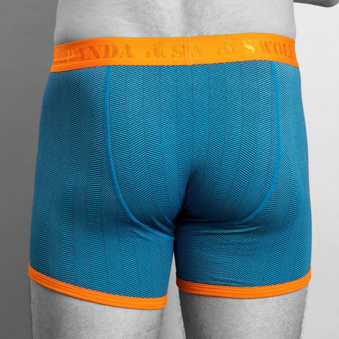 Bamboo Boxers - Blue Herringbone – product image 3 of 3