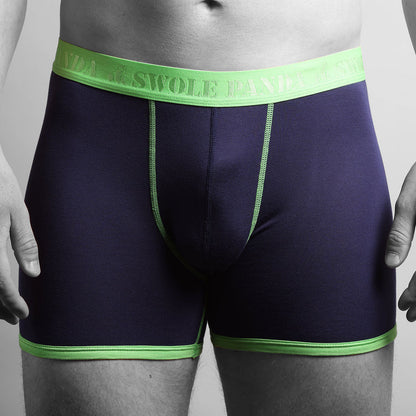 Bamboo Boxers - Navy / Green Band – product image 1 of 4