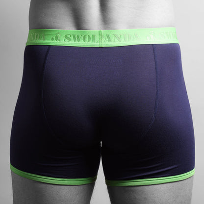 Bamboo Boxers - Navy / Green Band – product image 4 of 4