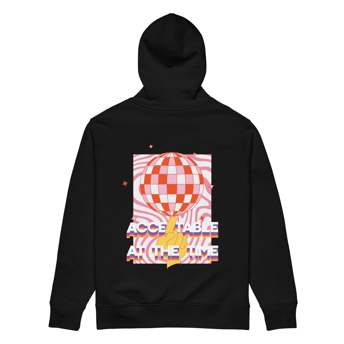 Acceptable At The Time DISCO! Organic Cotton Embroidered Heavyweight Hoodie – product image 2 of 10