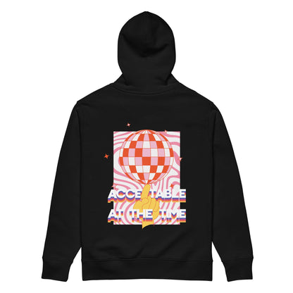 Acceptable At The Time DISCO! Organic Cotton Embroidered Heavyweight Hoodie – product image 2 of 10