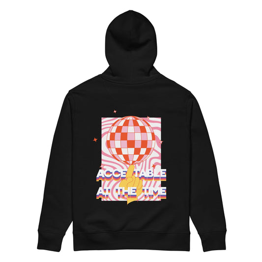 Acceptable At The Time DISCO! Organic Cotton Embroidered Heavyweight Hoodie – product image 2 of 10