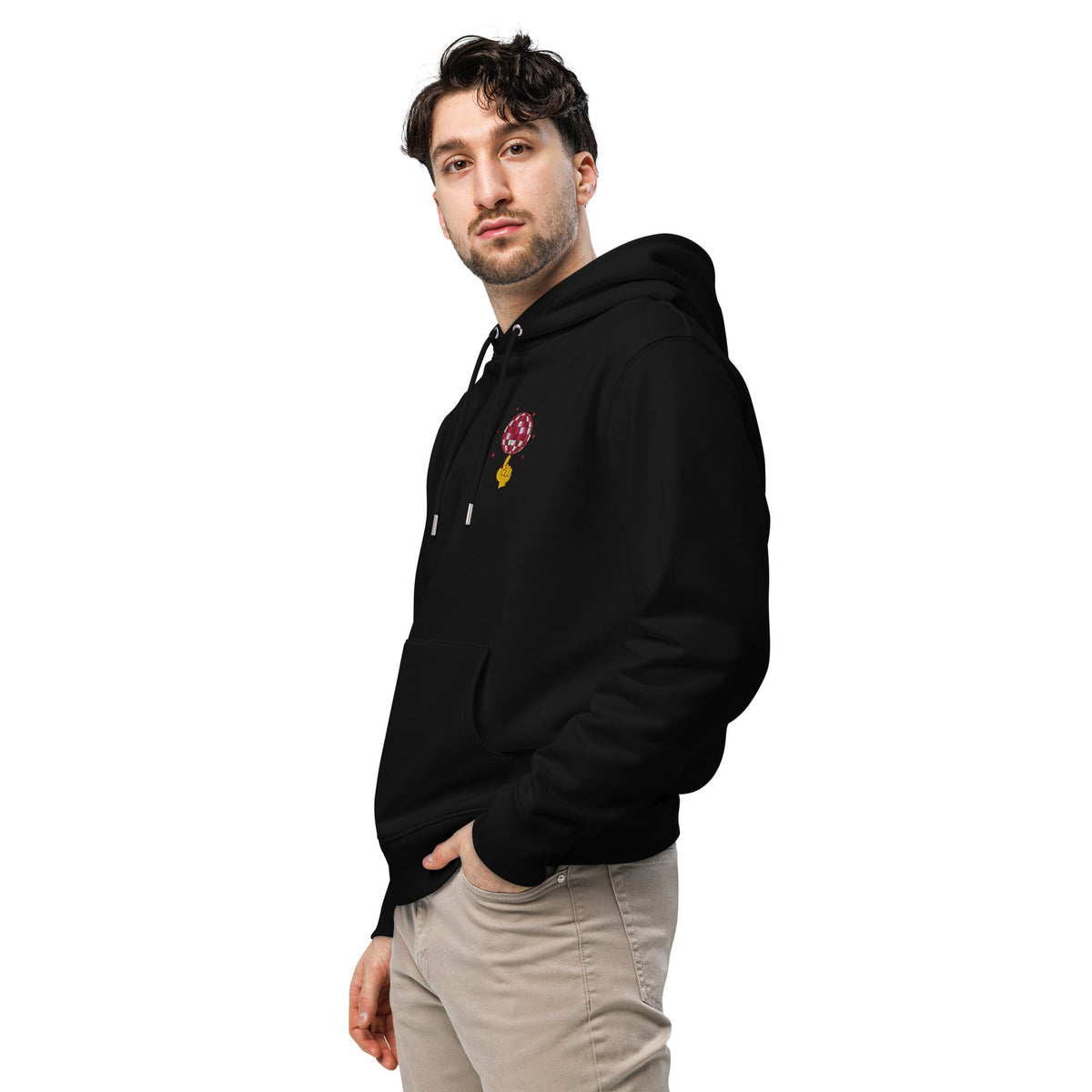 Acceptable At The Time DISCO! Organic Cotton Embroidered Heavyweight Hoodie – product image 5 of 10