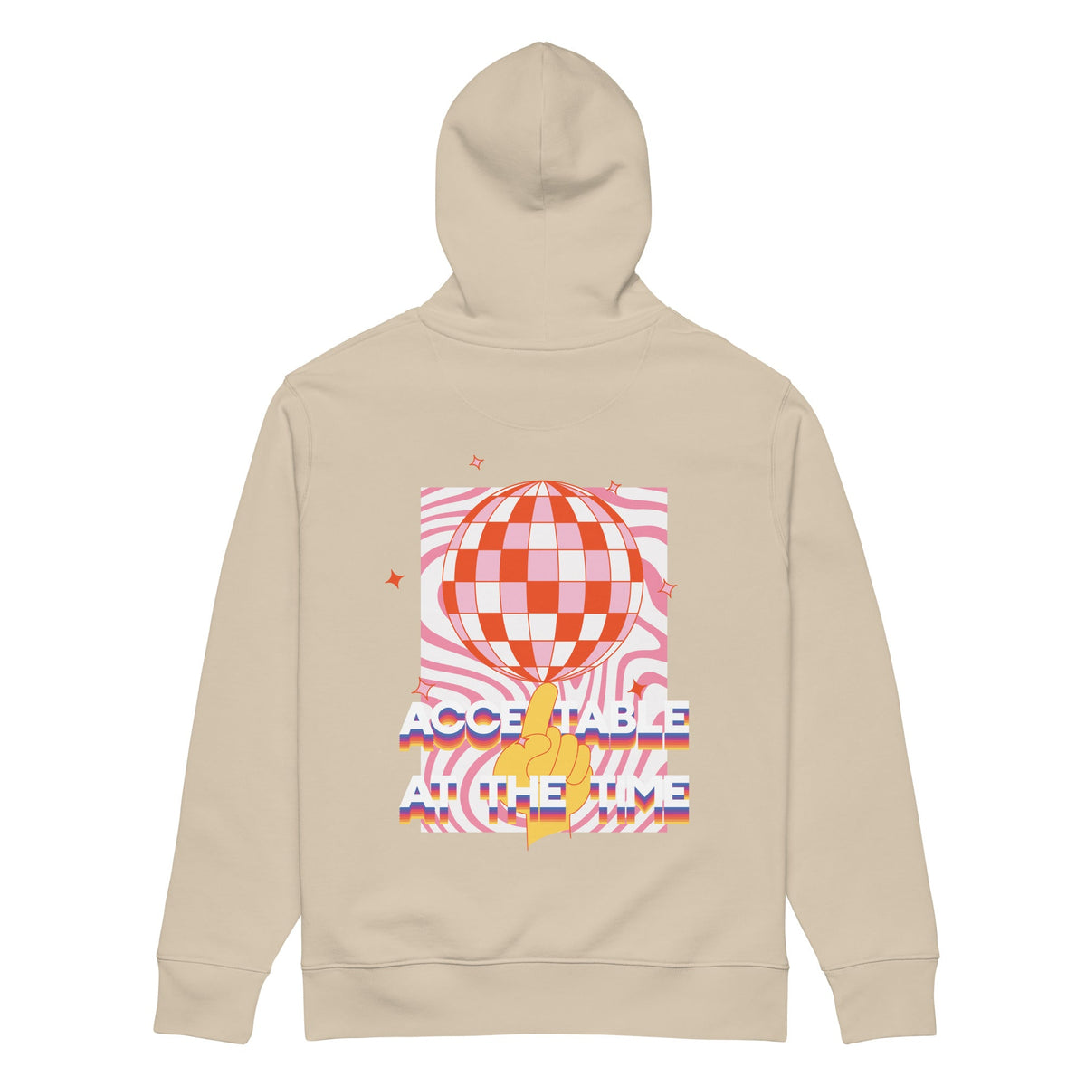 Acceptable At The Time DISCO! Organic Cotton Embroidered Heavyweight Hoodie – product image 6 of 10