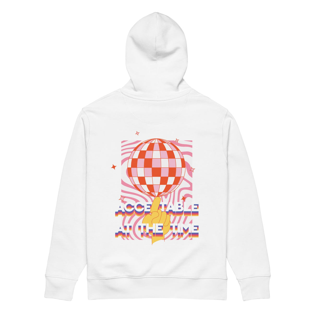 Acceptable At The Time DISCO! Organic Cotton Embroidered Heavyweight Hoodie – product image 4 of 7