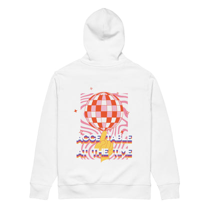 Acceptable At The Time DISCO! Organic Cotton Embroidered Heavyweight Hoodie – product image 4 of 7