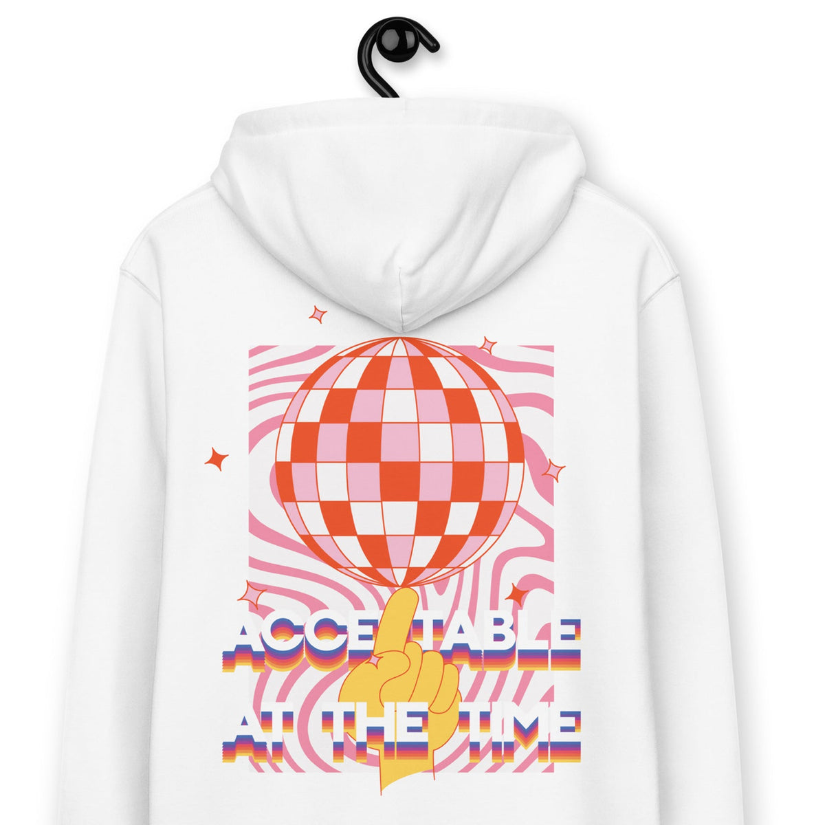 Acceptable At The Time DISCO! Organic Cotton Embroidered Heavyweight Hoodie – product image 1 of 10