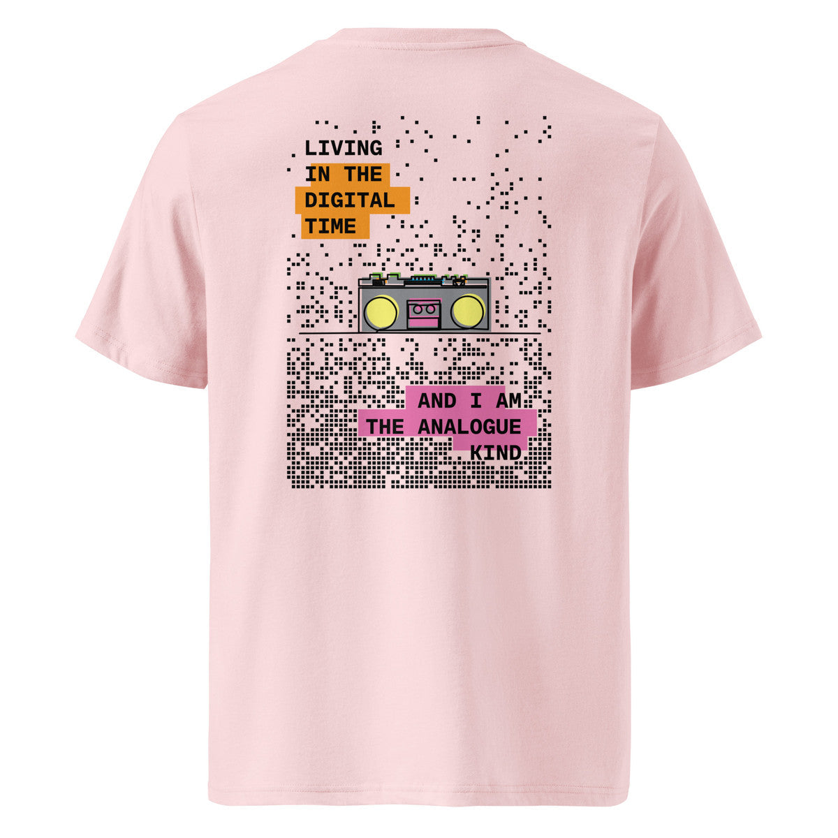 Boombox Digital Time x Analogue Kind Organic Cotton T-Shirt – product image 1 of 2