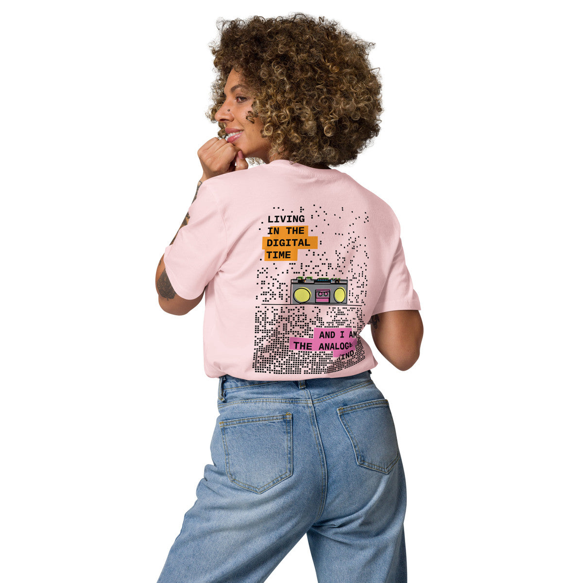 Boombox Digital Time x Analogue Kind Organic Cotton T-Shirt – product image 10 of 10