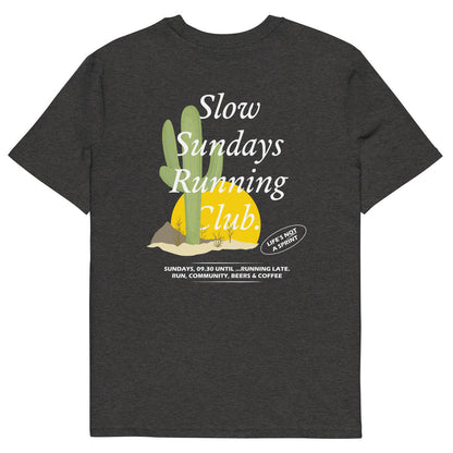 Cactus Slow Sundays Running Club Organic Cotton T-Shirt – product image 4 of 10