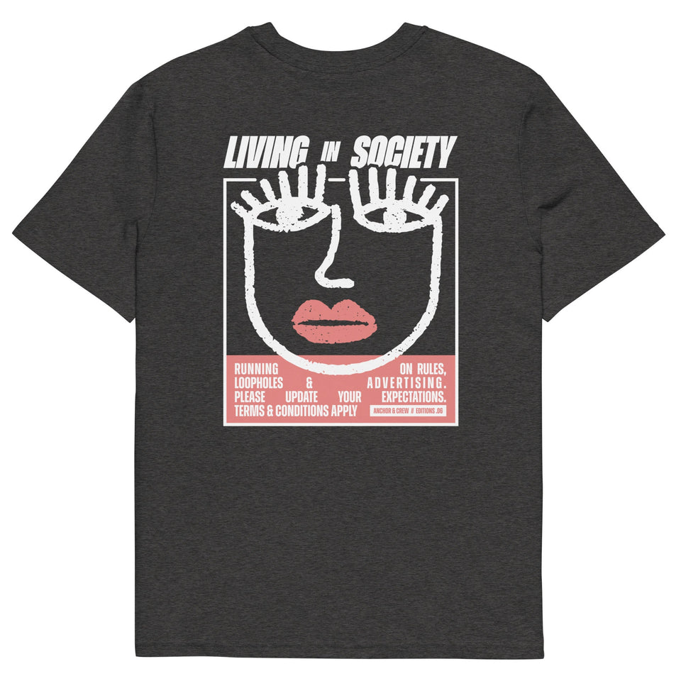 Men’s fashion — 06 Living In Society EDITIONS Organic Cotton T-Shirt