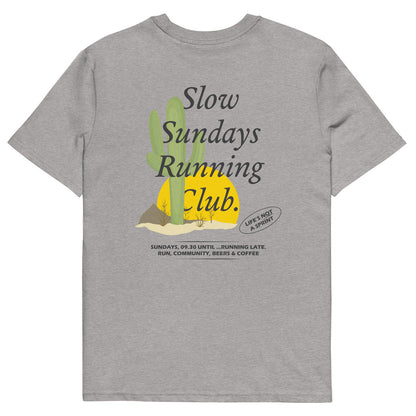 Cactus Slow Sundays Running Club Organic Cotton T-Shirt – product image 8 of 10