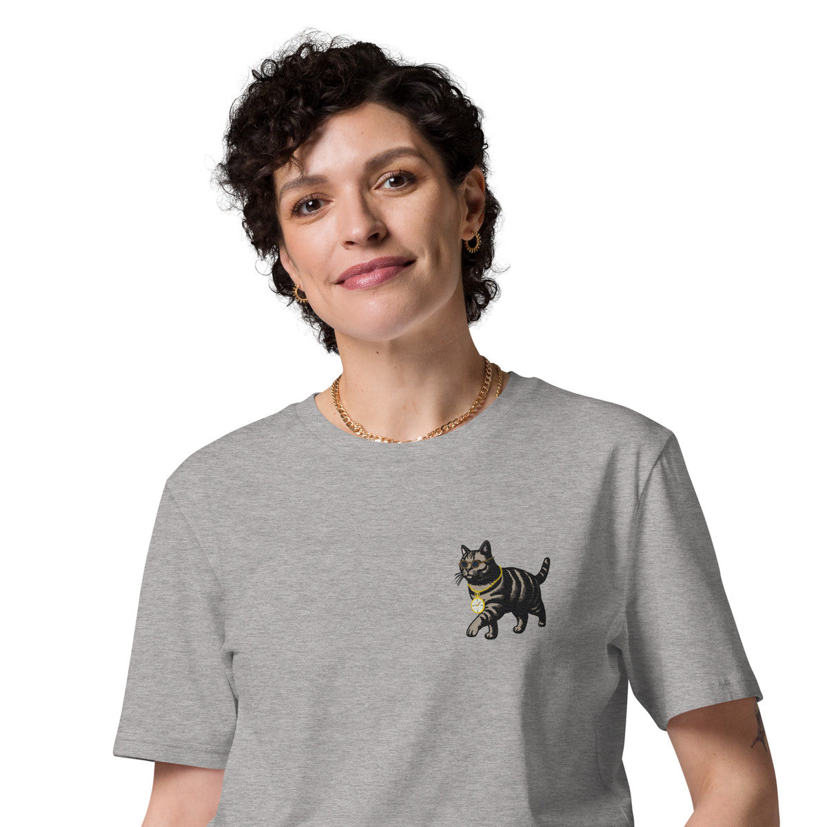 Cool Cat Actual Life Organic Cotton Embroidered T-Shirt – product image 7 of 13