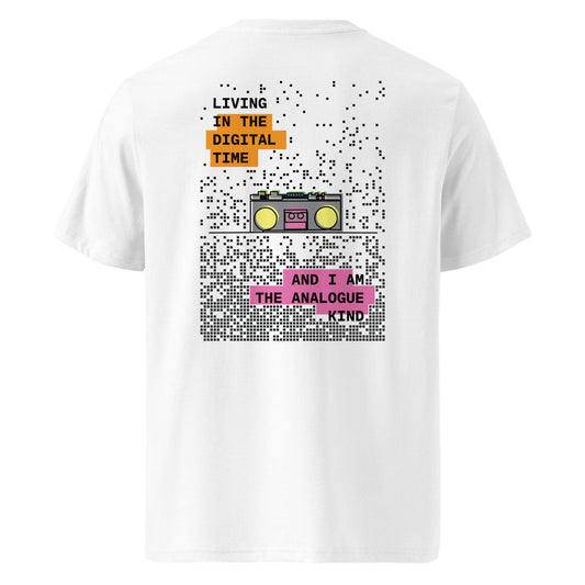 Boombox Digital Time x Analogue Kind Organic Cotton T-Shirt – product image 1 of 10