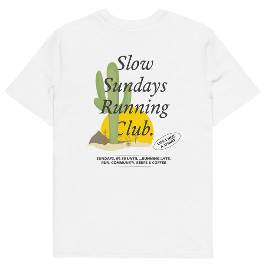 Cactus Slow Sundays Running Club Organic Cotton T-Shirt – product image 2 of 10