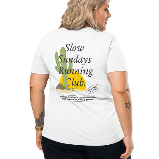 Cactus Slow Sundays Running Club Organic Cotton T-Shirt – product image 1 of 10