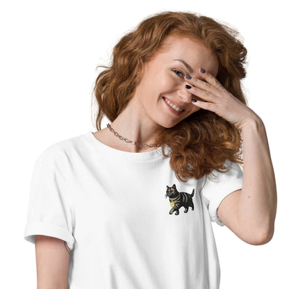 Cool Cat Actual Life Organic Cotton Embroidered T-Shirt – product image 1 of 10