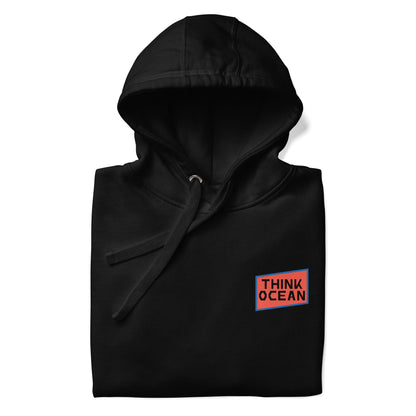 Think Ocean Fish Pixel Art Cotton Blend Hoodie – product image 4 of 10