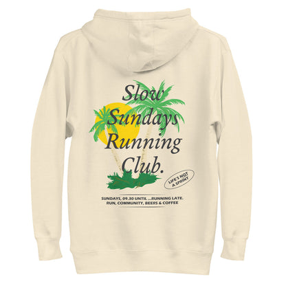 Palm Tree Slow Sundays Running Club Cotton Blend Hoodie – product image 6 of 10