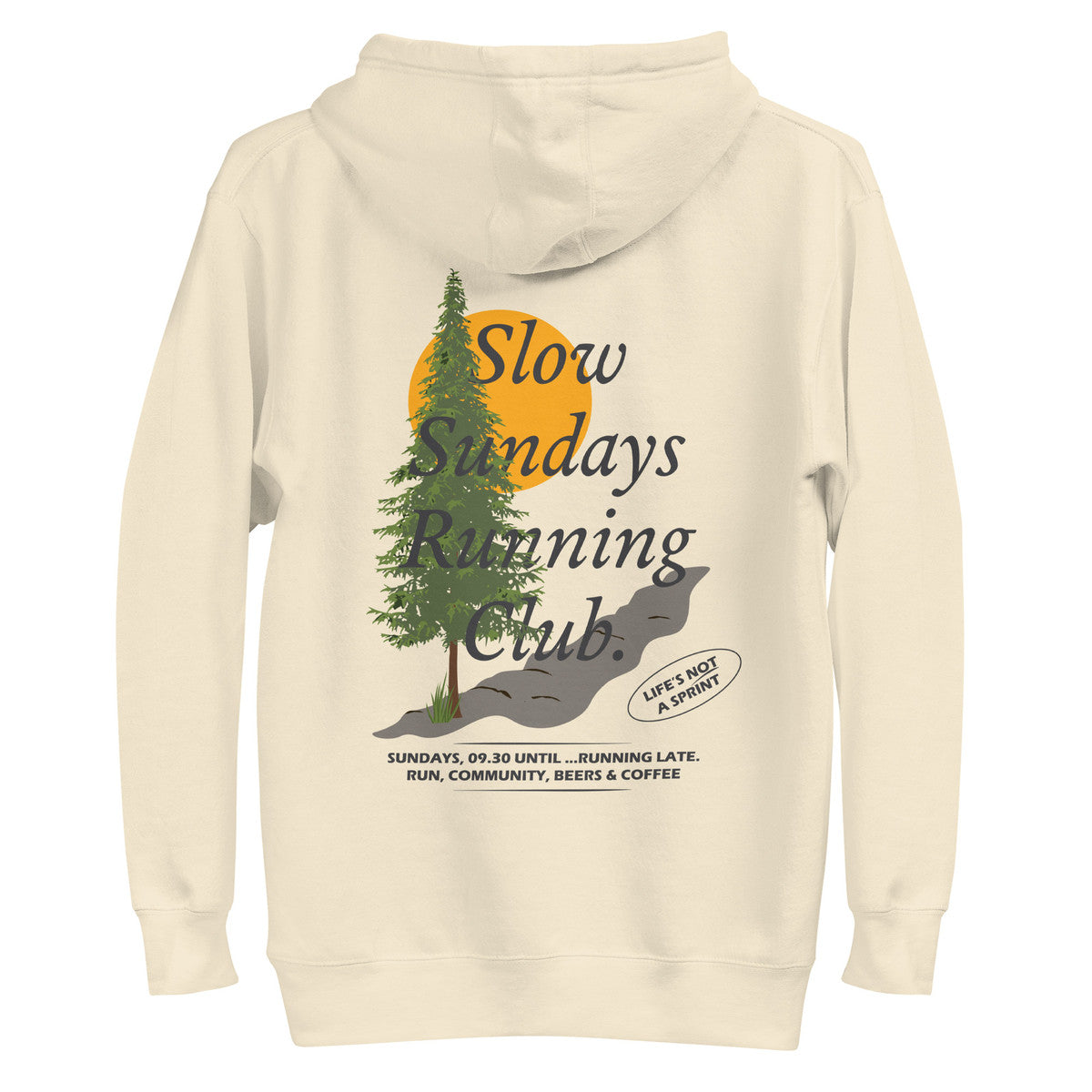 Mountain Pine Slow Sundays Running Club Cotton Blend Hoodie – product image 10 of 10