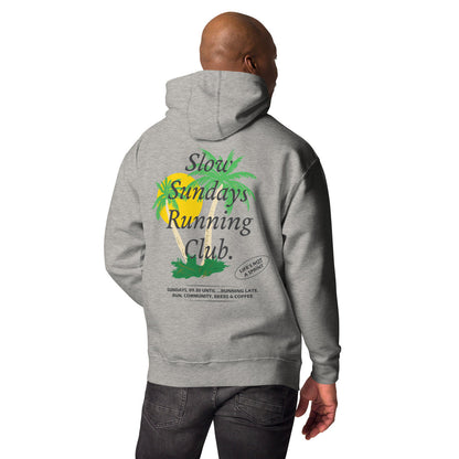 Palm Tree Slow Sundays Running Club Cotton Blend Hoodie – product image 9 of 10