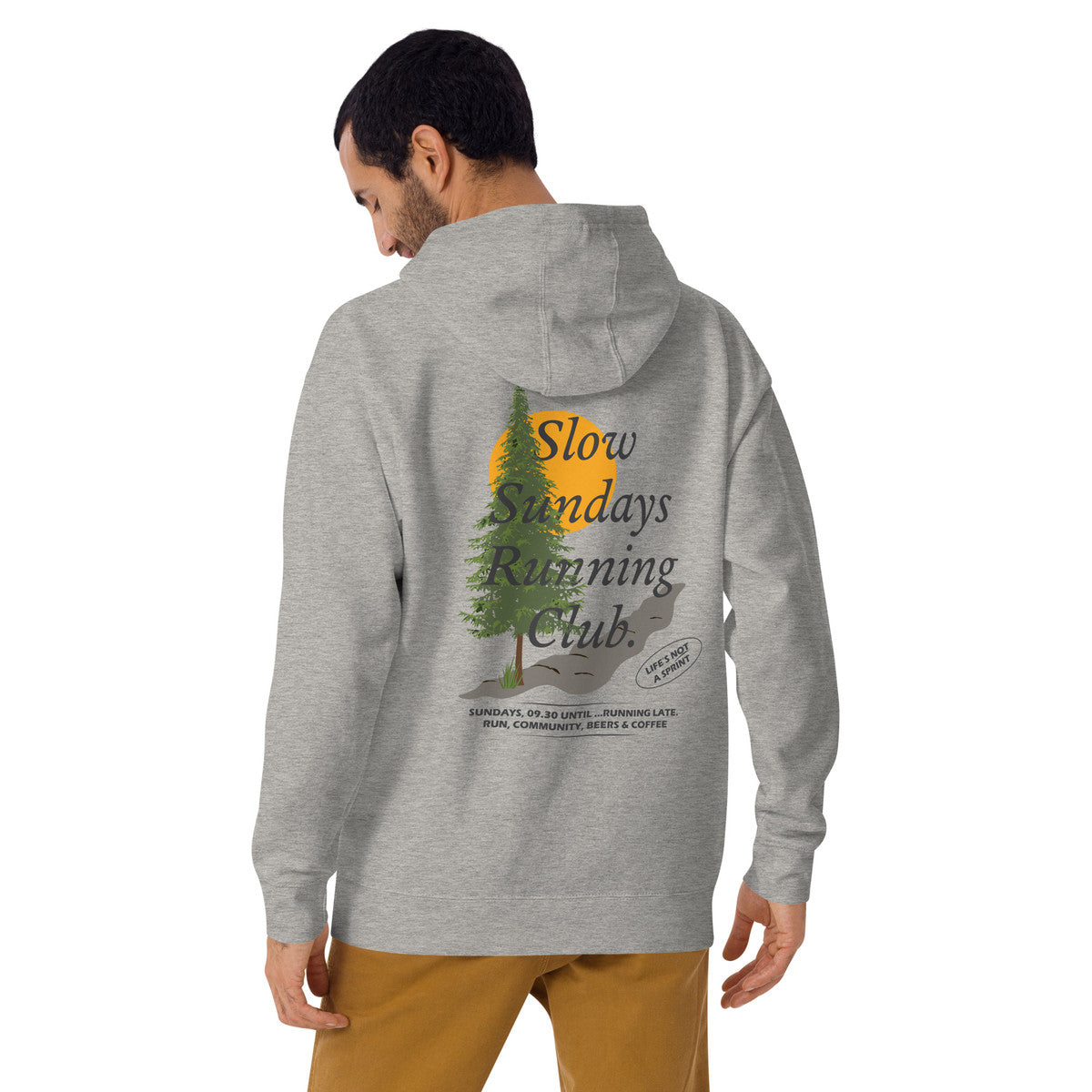Mountain Pine Slow Sundays Running Club Cotton Blend Hoodie – product image 3 of 6