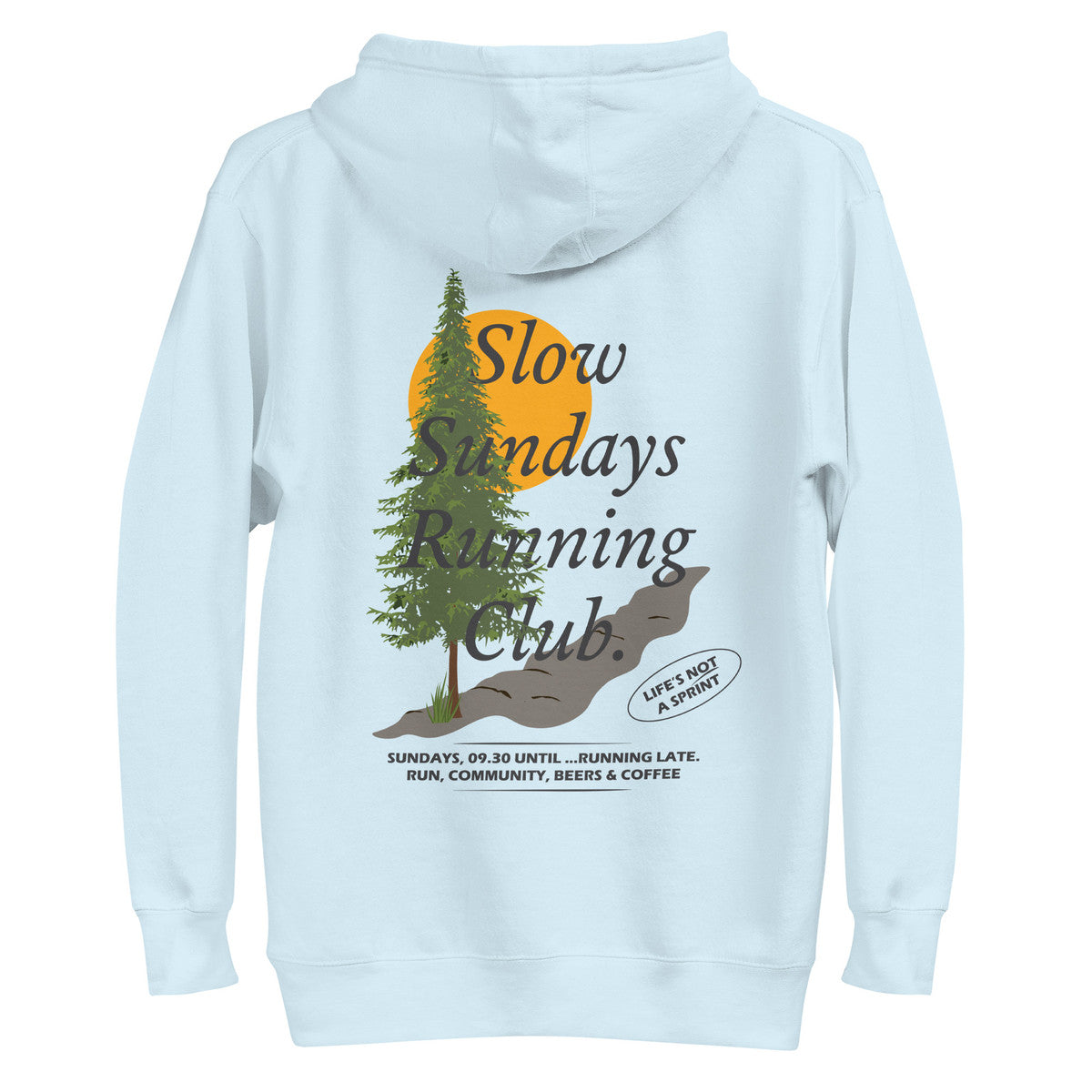 Mountain Pine Slow Sundays Running Club Cotton Blend Hoodie – product image 6 of 10